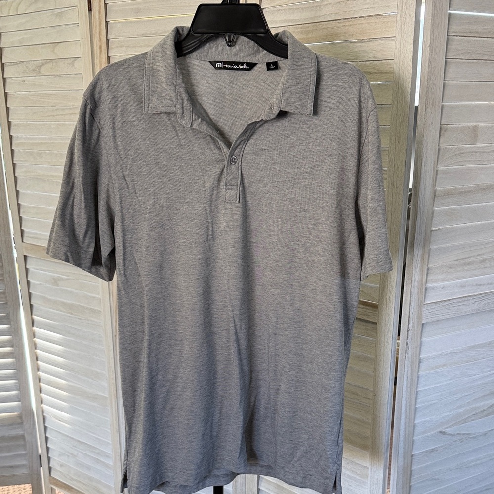 Travis Mathew Charcoal Polo Shirt NWOT Size L